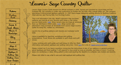 Desktop Screenshot of laurassagecountryquilts.com