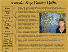 Tablet Screenshot of laurassagecountryquilts.com
